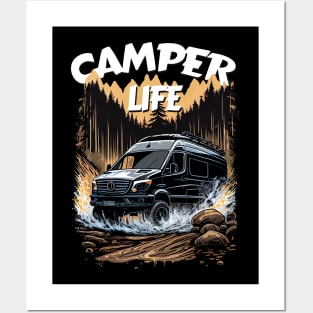 Camper Van Life Posters and Art